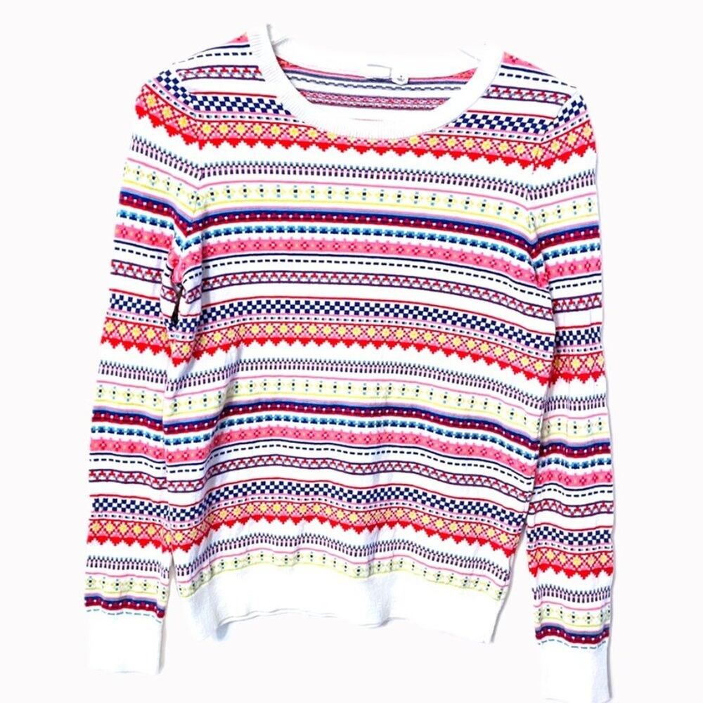 Gap Fair Isle Light Weight Pullover Sweater Sz S